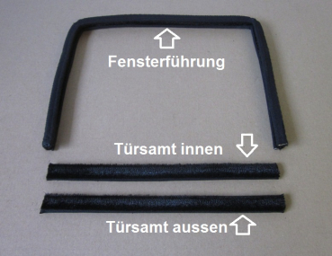 Fensterführung + Schachtleisten innen+aussen Opel Admiral A 2.6S, 2.8HL, 2.8S, 4.6