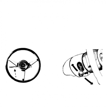 Blinkerjoch mit Fernlichtbetätigung für Opel GT ab 1970