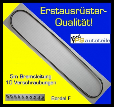 1x Bremsleitung 10xVerschraubung 4,75 mm Bördel F PROFI-QUALITÄT