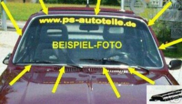 Chrom Keder Zierband für Scheibendichtung vorne Opel Olympia A