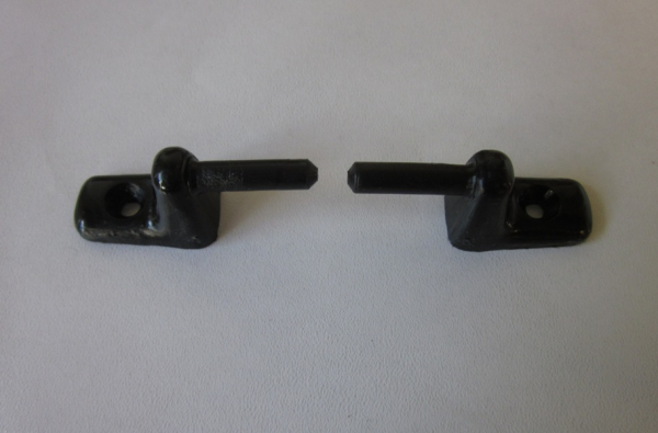 2x Sonnenblenden-Halter schwarz Opel Kadett A+B+C, Ascona/Manta A, Opel GT/Olympia A